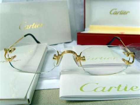 cartier oval glasses|cartier eyeglasses rimless.